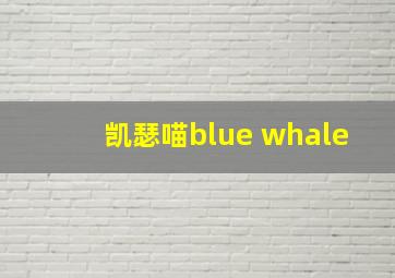 凯瑟喵blue whale